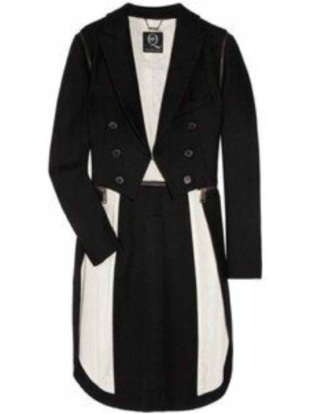 McQ Alexander McQueen Black Women's Tailored Long Coat